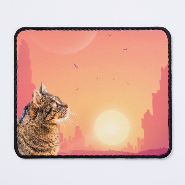 Item preview, Cat Watching Sunset Scene designed and sold by Amazonan.