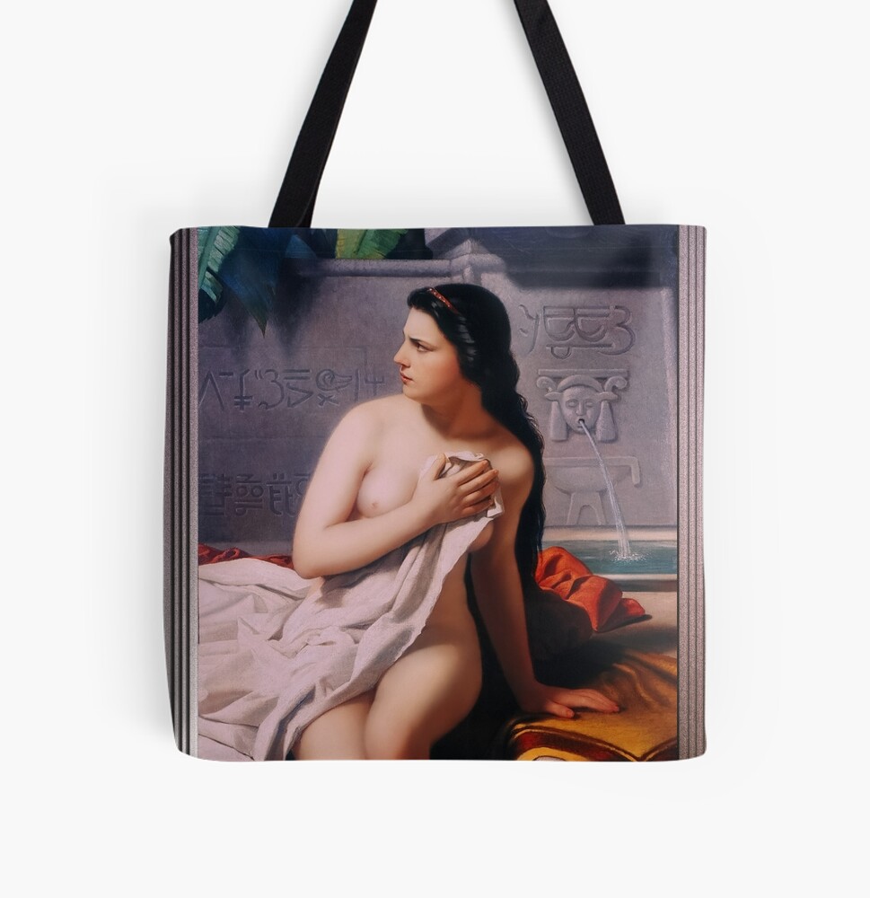 La Casta Susana by Juan Manuel Blanes - The Sinful Shameless Elders 2 La Casta Susana by Juan Manuel Blanes Remastered Xzendor7 Old Masters Prints Reproductions Tote Bag