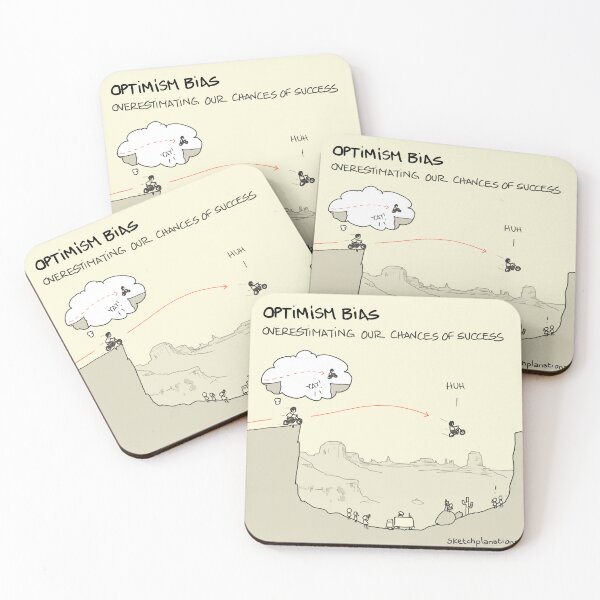 Item preview, Optimism bias designed and sold by Sketchplanations.