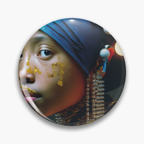 Item preview, Adiversity portrait variation african girl with pearl earrings designed and sold by osssoconcept.