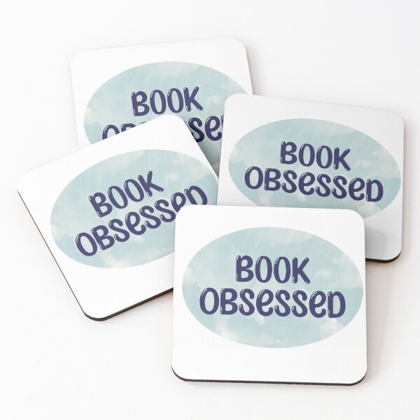 Item preview, Book Obsessed Blue designed and sold by TeakettleBooks.
