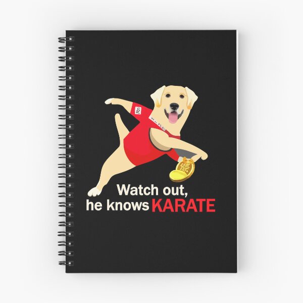 Item preview, "My Dog Knows Karate"- Funny Cartoon Dog Doing Karate designed and sold by Kodexstore.