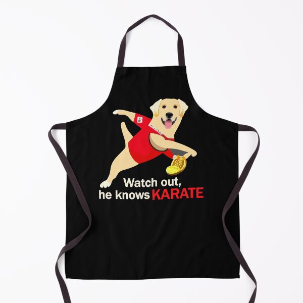 Item preview, "My Dog Knows Karate"- Funny Cartoon Dog Doing Karate designed and sold by Kodexstore.
