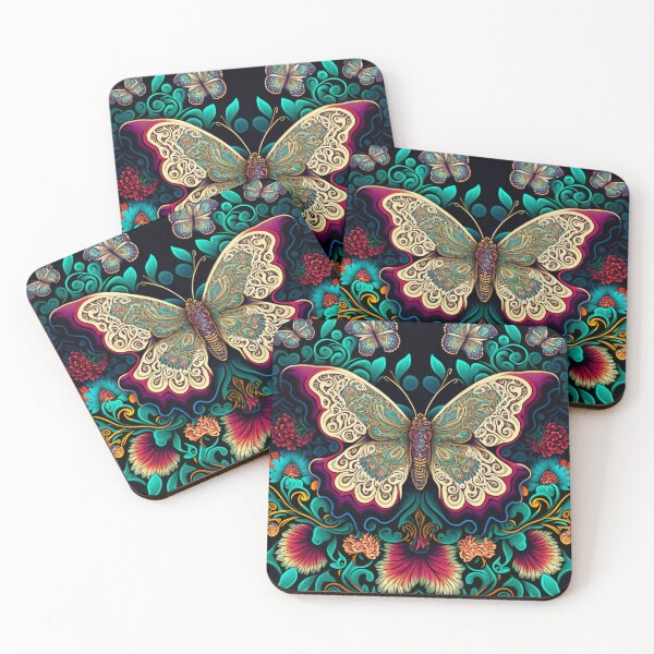 Item preview, Cosmic Butterfly Pattern | Retro Butterfly | Butterfly Lantern | Beautiful Butterfly | high resolution designed and sold by Synthetic-Intel.