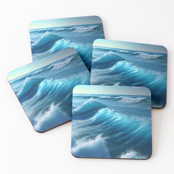 Item preview, Blue Ocean Waves Sea Surf Dreaming of My Summer Vacation designed and sold by CGSGraphics.