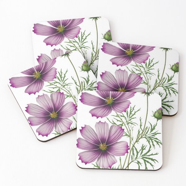 Artikelvorschau, Lila Kosmosblumen entworfen und verkauft von Vanover Designs.
