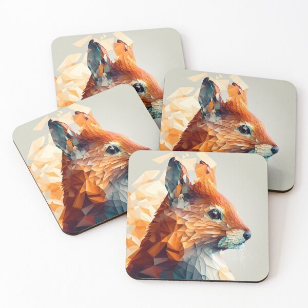 Item preview, Geometric Red Squirrel designed and sold by AxeWave.