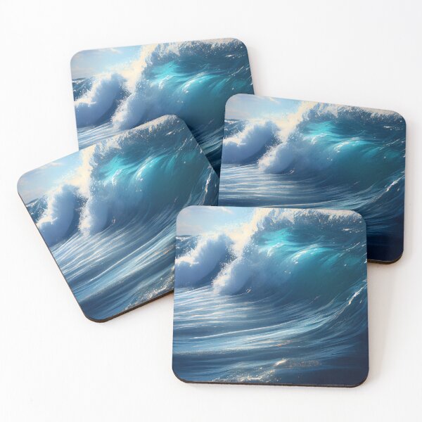 Item preview, Blue Ocean Waves Sea Surf Dreaming of Summer Vacation designed and sold by CGSGraphics.