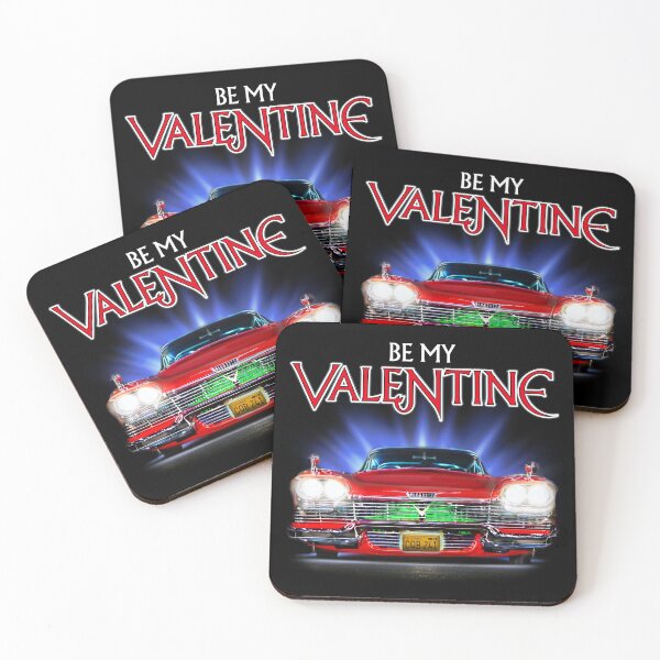 Item preview, Be My Valentine - Christine Plymouth Fury - Classic Horror Movie Inspired Valentine's Day designed and sold by RetroTeeStudio.