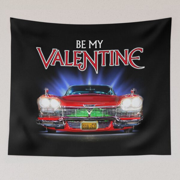 Item preview, Be My Valentine - Christine Plymouth Fury - Classic Horror Movie Inspired Valentine's Day designed and sold by RetroTeeStudio.