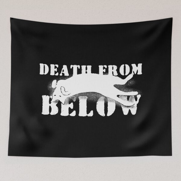 Item preview, Death From Below (White Cat) designed and sold by fuzzytooth.