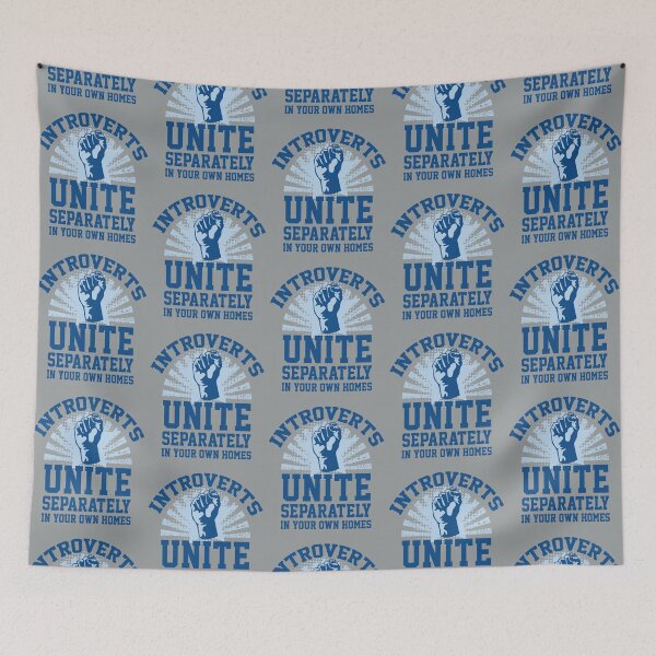 Item preview, introverts unite designed and sold by LorisMendoza.