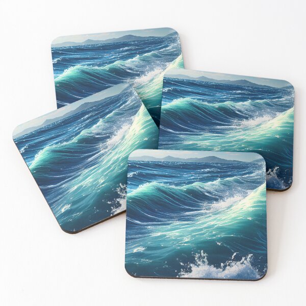 Item preview, Blue Ocean Waves Sea Surf Dreaming of Our Summer Vacation designed and sold by CGSGraphics.