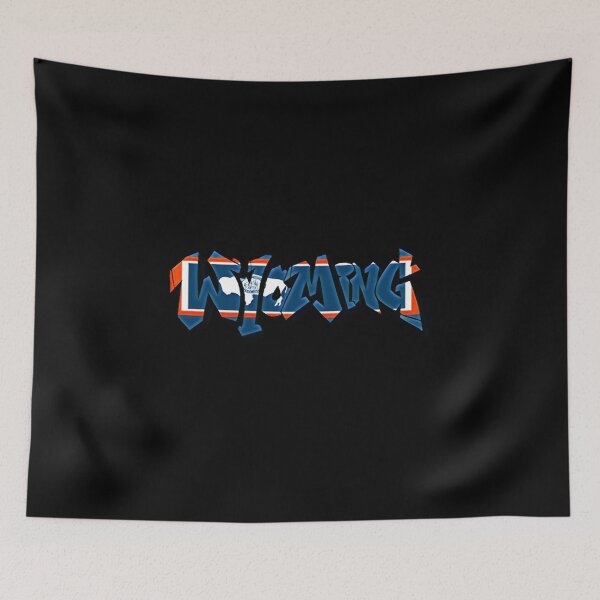 Item preview, Wyoming Flag Graffiti  designed and sold by Dude  Stuff.