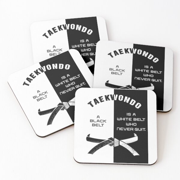 Item preview, A black belt i  a white belt who never quit. TAEKWONDO designed and sold by ShoPellY.