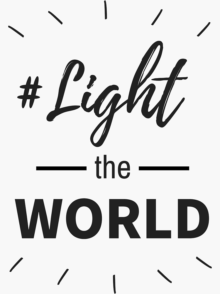 "Light the World lighttheworld LDStreetwear design001" Sticker