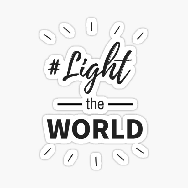 "Light the World lighttheworld LDStreetwear design001" Sticker