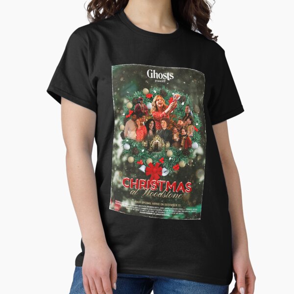 Vista previa del artículo con la obra «Inspirado en el episodio de Navidad de _Ghosts_ CBS», diseñado y vendido por RoseGoldRebll.