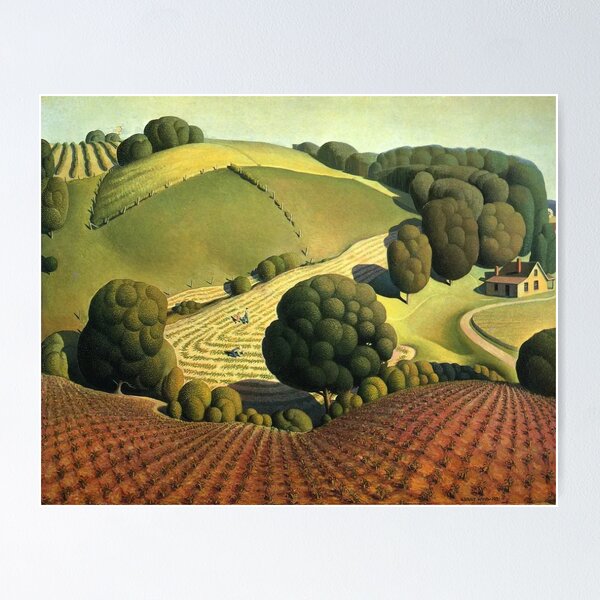Item preview, Grant Wood Young corn  designed and sold by TeeARTHY.