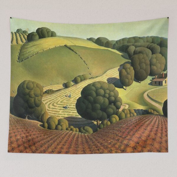 Item preview, Grant Wood Young corn  designed and sold by TeeARTHY.