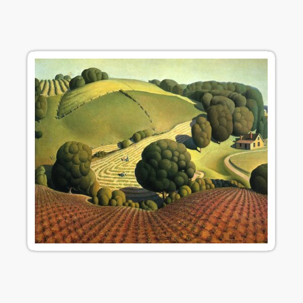 Item preview, Grant Wood Young corn  designed and sold by TeeARTHY.