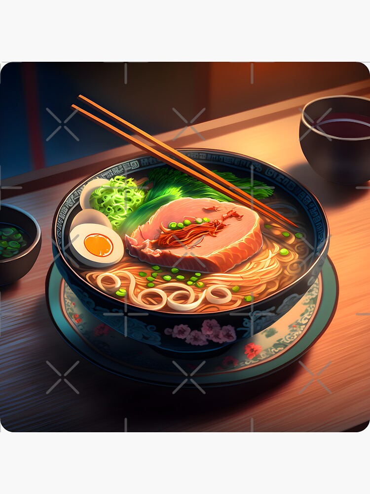 "Lean tuna steak ramen" Sticker for Sale by danhealy01 Redbubble