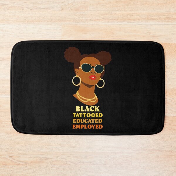 Item preview, Black Tattooed Educated Employed Africain History Afro Woman Gift designed and sold by TMelonShop.