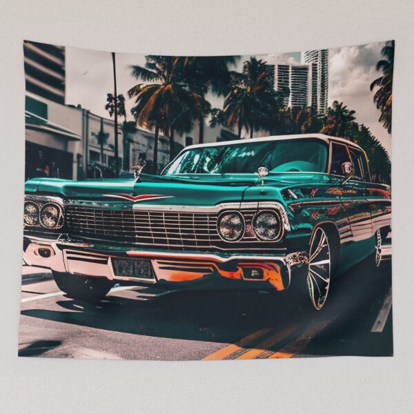 Item preview, Lowrider in Miami designed and sold by ArtMadeByAI.
