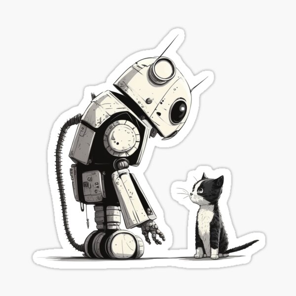 Item preview, Robot With Cat designed and sold by DougalWear.