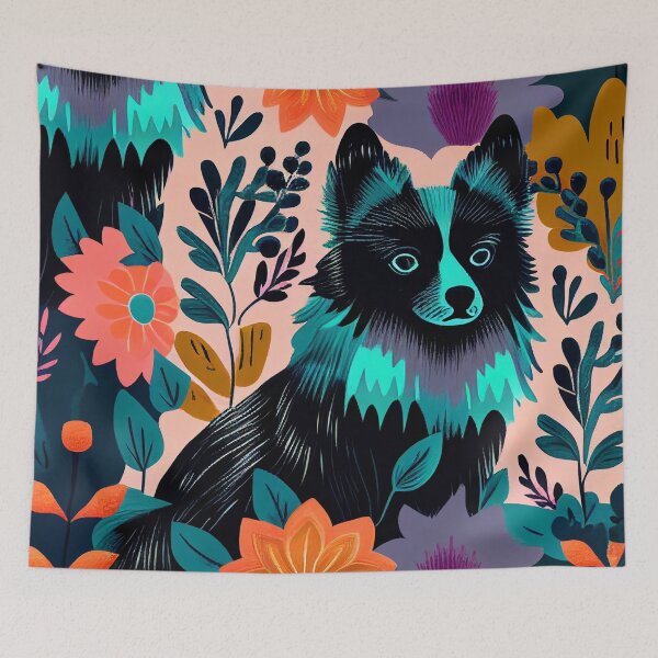 Item preview, cute colorful Schipperke  designed and sold by funmoun55.
