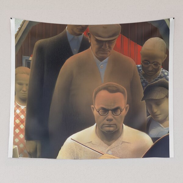 Item preview, Grant Wood Artist with palette designed and sold by TeeARTHY.