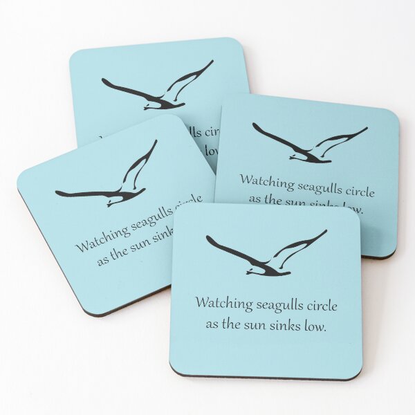 Item preview, Seagull Flying: Watching seagulls circle as the sun sets low. designed and sold by SomeGuyLou.