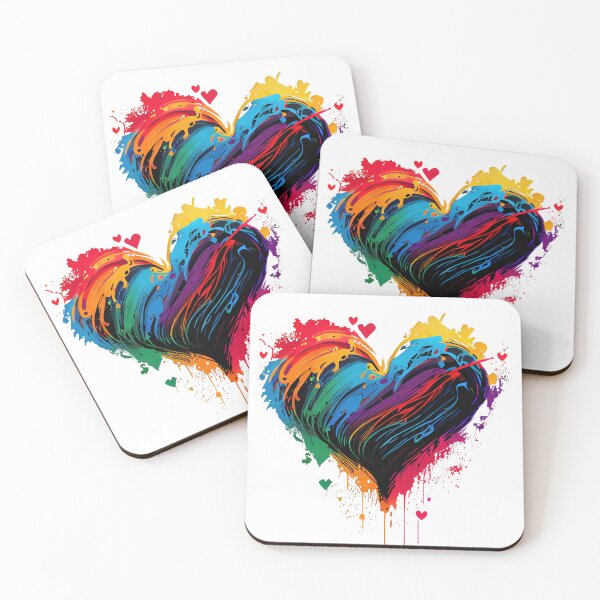 Item preview, Heart with neon colors  designed and sold by art8085.