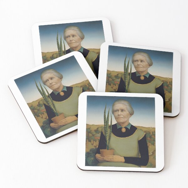 Item preview, Grant Wood  Woman with Plants designed and sold by TeeARTHY.