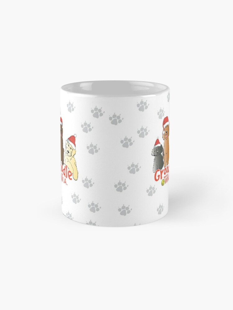 Thumbnail 4 of 6, Coffee Mug, Groodle & Oodle Club Christmas designed and sold by PollaPosavec.