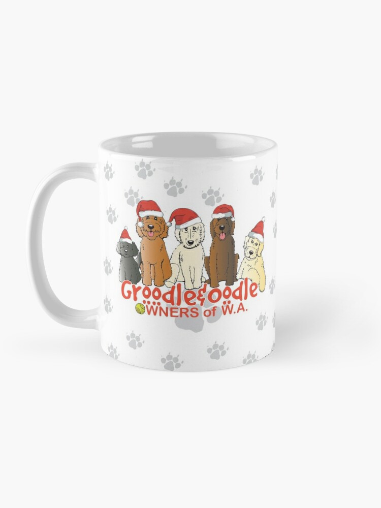 Coffee Mug, Groodle & Oodle Club Christmas designed and sold by PollaPosavec