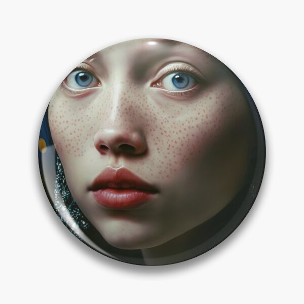 Item preview, A girl with earrings Famous model style portrait designed and sold by osssoconcept.