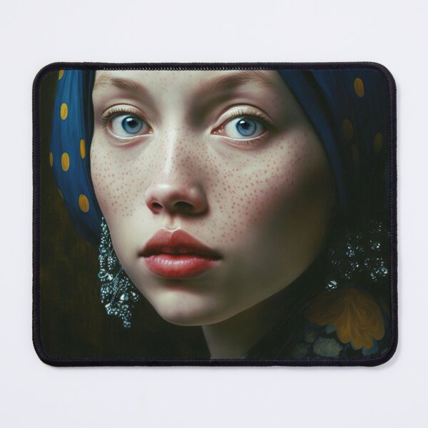 Item preview, A girl with earrings Famous model style portrait designed and sold by osssoconcept.
