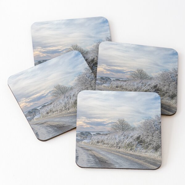 Item preview, A Road in Cornwall Snow, very snowy and icy designed and sold by kathleenjean.