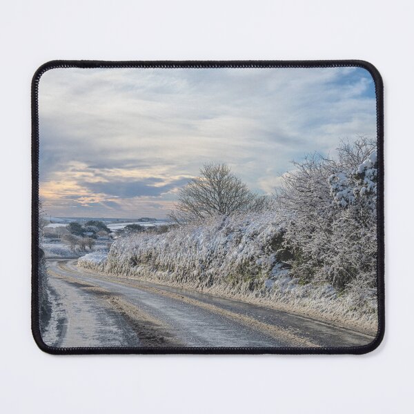 Item preview, A Road in Cornwall Snow, very snowy and icy designed and sold by kathleenjean.