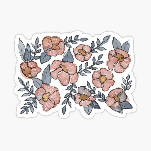 A Little Pink Florals Sticker