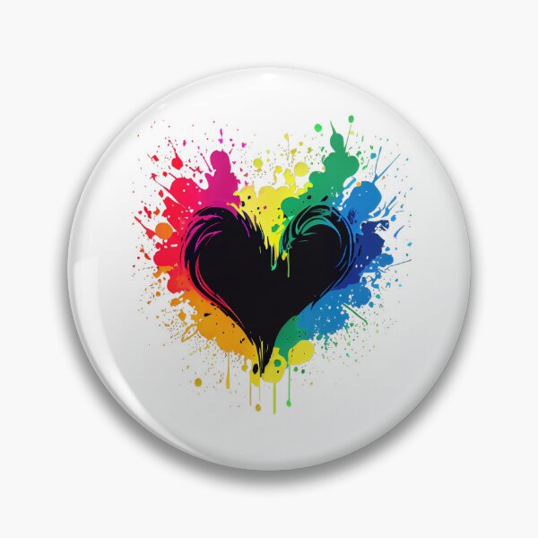 Item preview, Heart with exploding neon colors  designed and sold by art8085.
