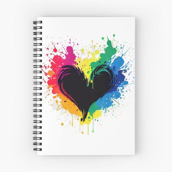 Item preview, Heart with exploding neon colors  designed and sold by art8085.