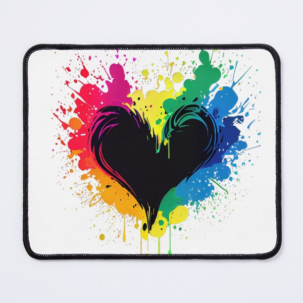 Item preview, Heart with exploding neon colors  designed and sold by art8085.