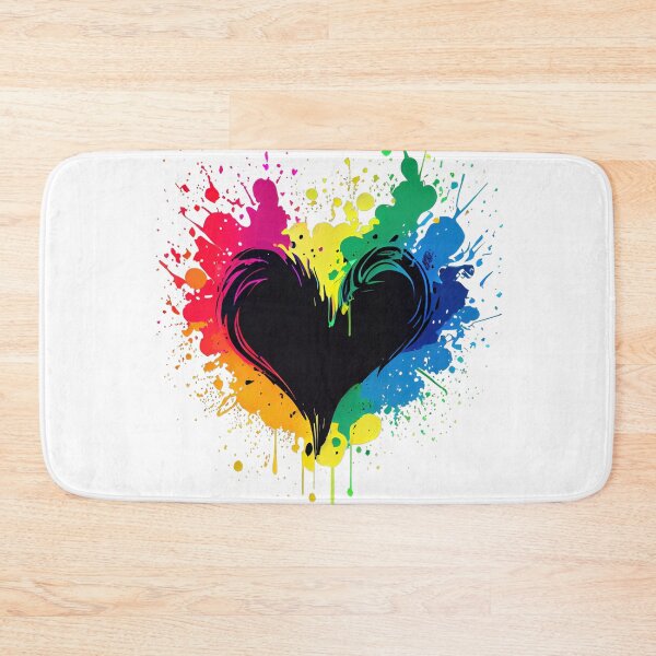 Item preview, Heart with exploding neon colors  designed and sold by art8085.