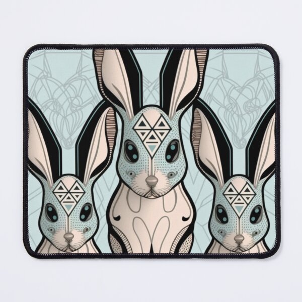 Item preview, Cute Pastel Rabbits Collage Pattern | Rabbits and Flowers | Year of the Rabbit | Easter Rabbits | Group of Rabbits | high resolution  designed and sold by Synthetic-Intel.