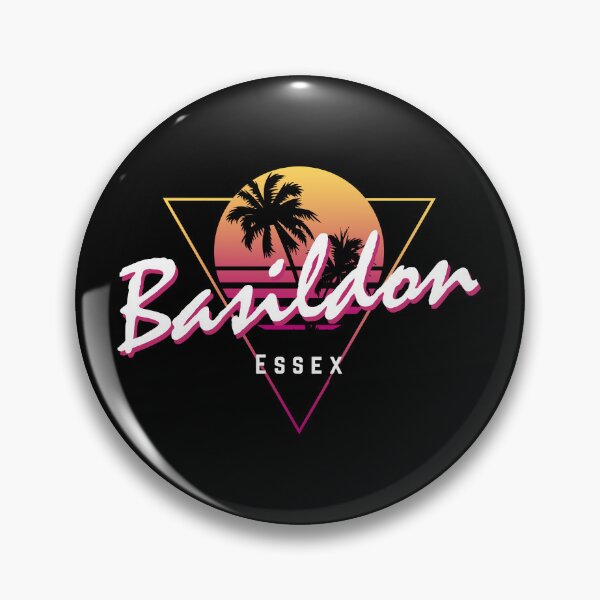 Item preview, Funny 80s Retro Sunset 'Basildon' Essex designed and sold by dinosareforever.