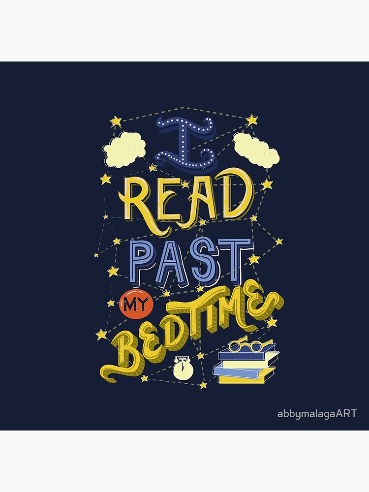 Thumbnail 4 of 4, Pillow, I Read Past my Bedtime designed and sold by abbymalagaART.