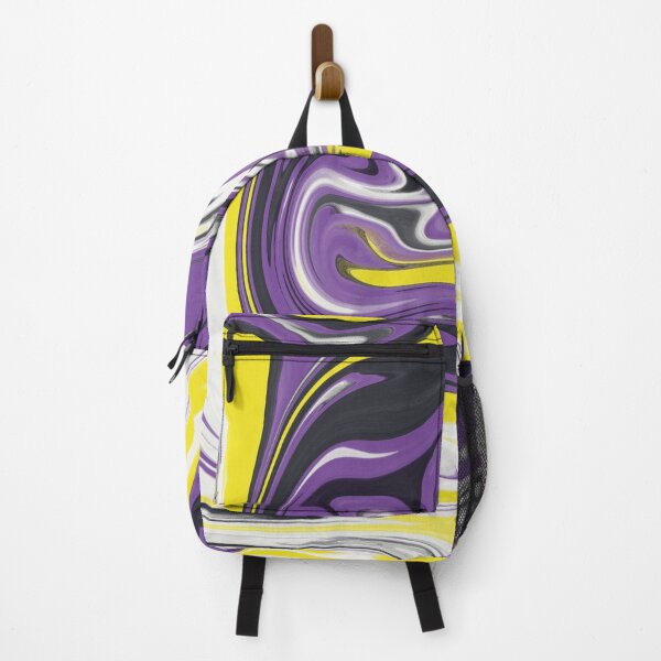 Item preview, Non binary flag psychedelic swirl designed and sold by PumpkinJoy.