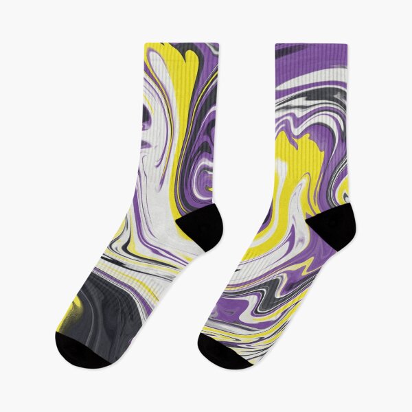 Item preview, Non binary flag psychedelic swirl designed and sold by PumpkinJoy.